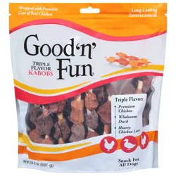 Good 'n' Fun Kabobs Triple Flavor Dog Snacks 24 oz