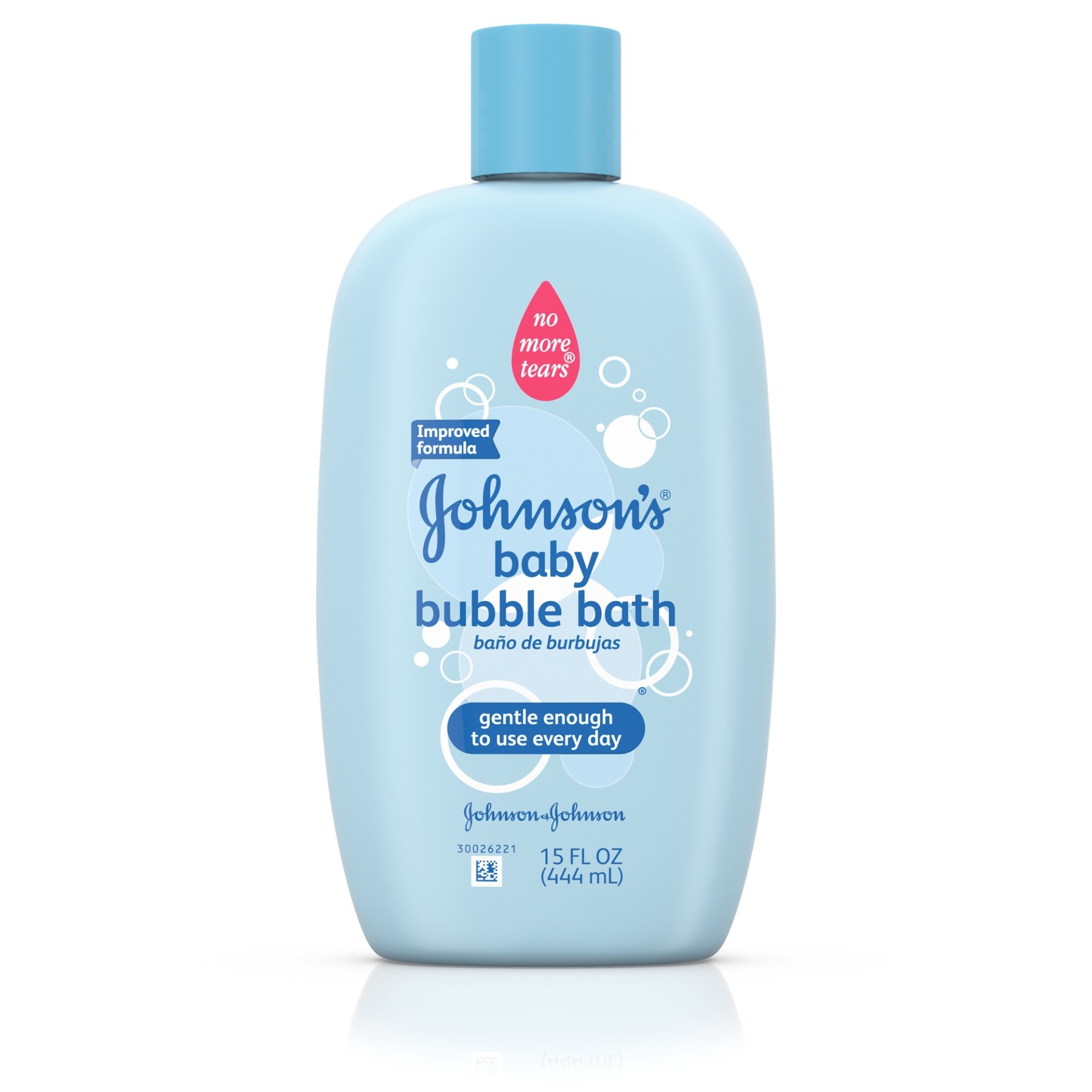 slide 1 of 4, Johnson's Bubble Bath & Wash, For Babies Six Months And Older, 15 fl oz