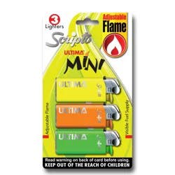 Scripto® Ultima™ Mini Lighters, 3 ct