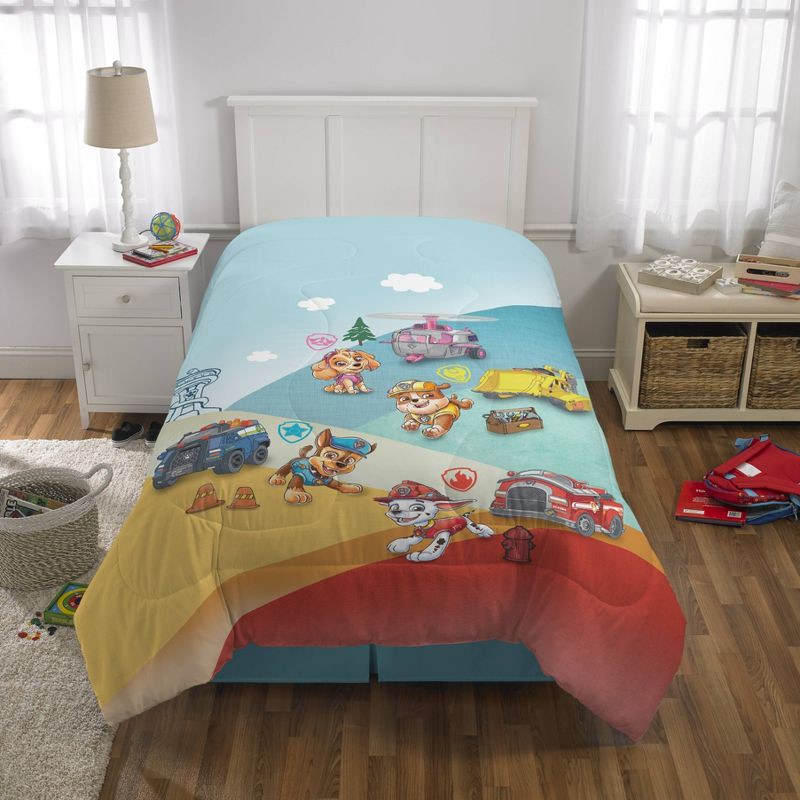 slide 3 of 5, Twin PAW Patrol Comforter, 1 ct