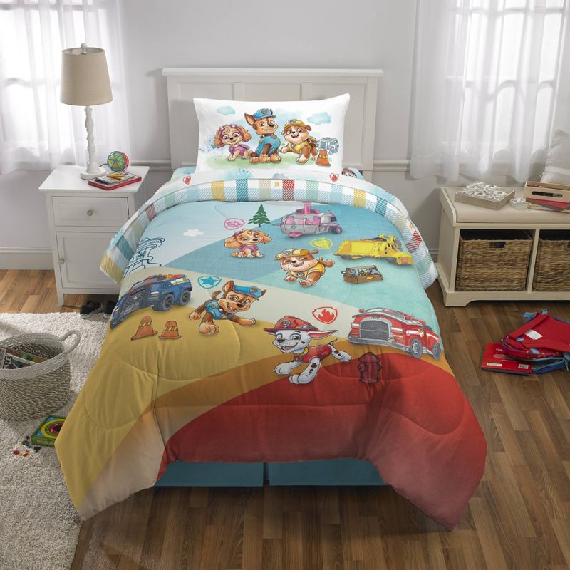 slide 1 of 5, Twin PAW Patrol Comforter, 1 ct