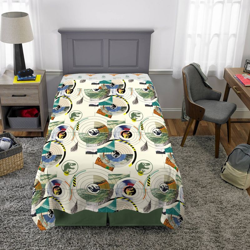 slide 2 of 8, Twin Jurassic World Sheet Set, 1 ct