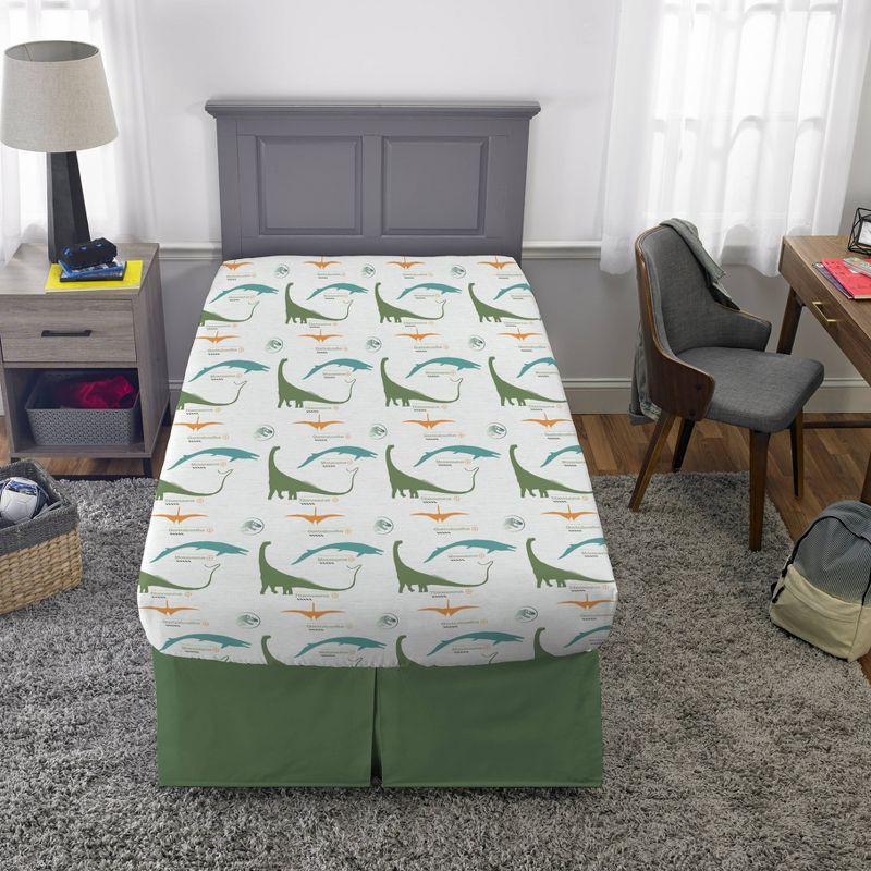 slide 3 of 8, Twin Jurassic World Sheet Set, 1 ct