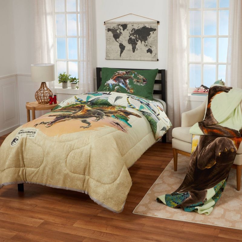 slide 8 of 8, Twin Jurassic World Sheet Set, 1 ct