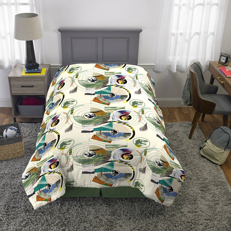 slide 2 of 5, Twin Jurassic World Comforter, 1 ct
