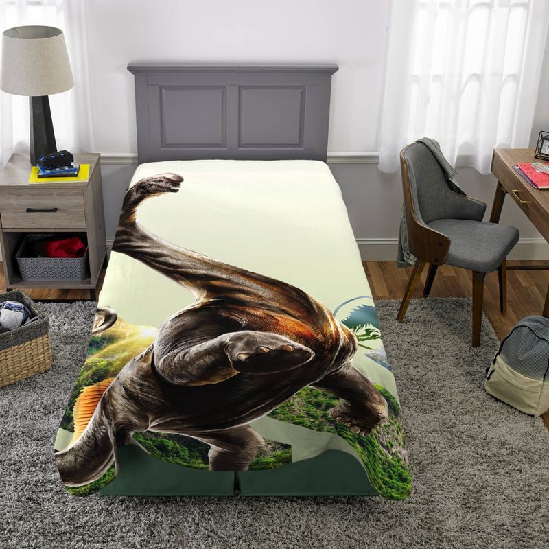 slide 2 of 7, Jurassic World Twin Bed Blanket, 1 ct