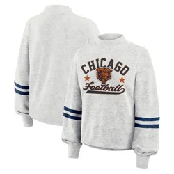 NFL Chicago Bears Women's Oatmeal Heather Crew Neck - M
