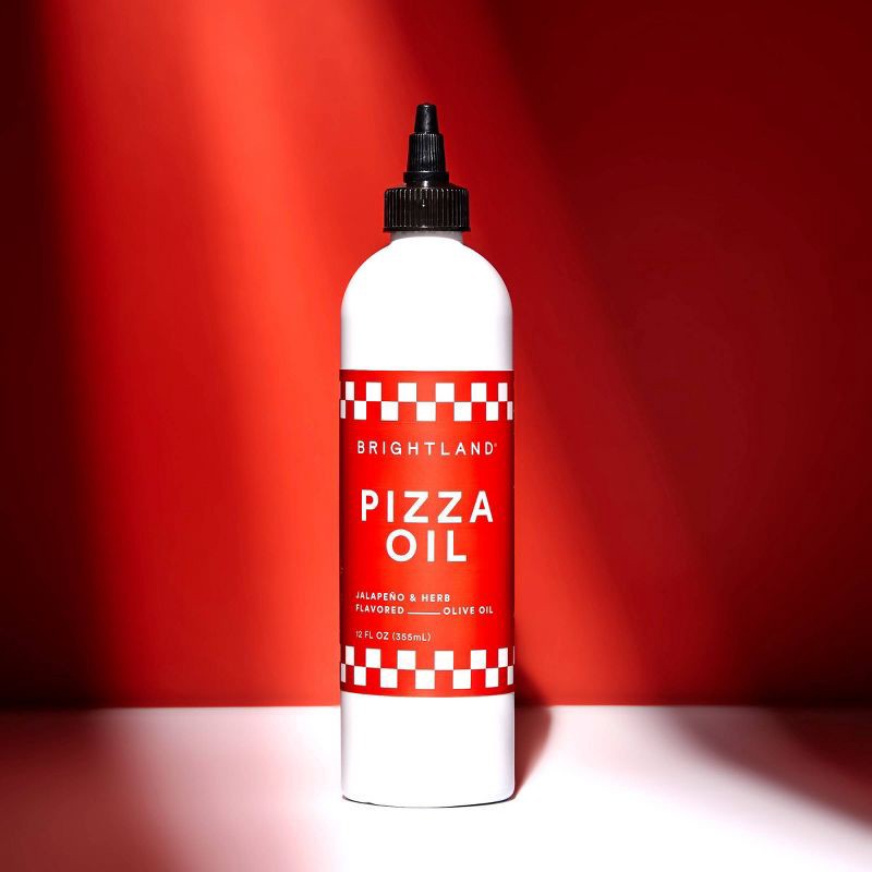 slide 2 of 6, Brightland Jalapeno and Herb Flavored Pizza Oil - 12 fl oz, 12 fl oz