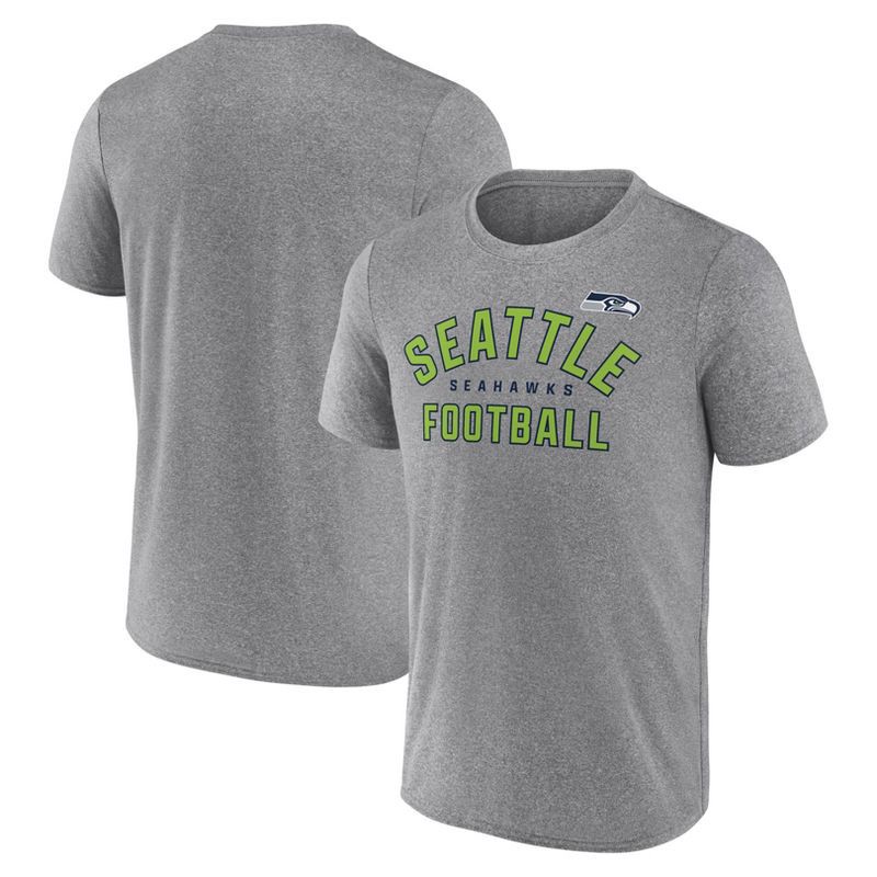 slide 3 of 3, NFL Seattle Seahawks Men's Gray Athleisure T-Shirt - XXL, 1 ct