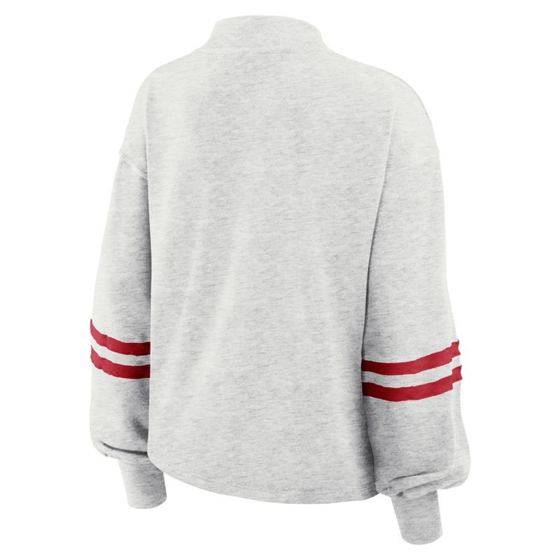 slide 4 of 4, NFL Kansas City Chiefs Women's Oatmeal Heather Crew Neck - XL, 1 ct