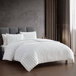 Hallmart Collectibles 3pc King Comforter Set Ivory