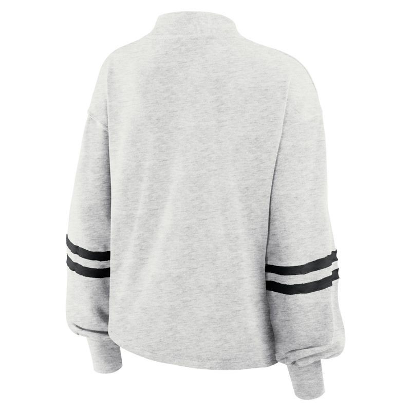 slide 4 of 4, NFL Atlanta Falcons Women's Oatmeal Heather Crew Neck - XXL, 1 ct