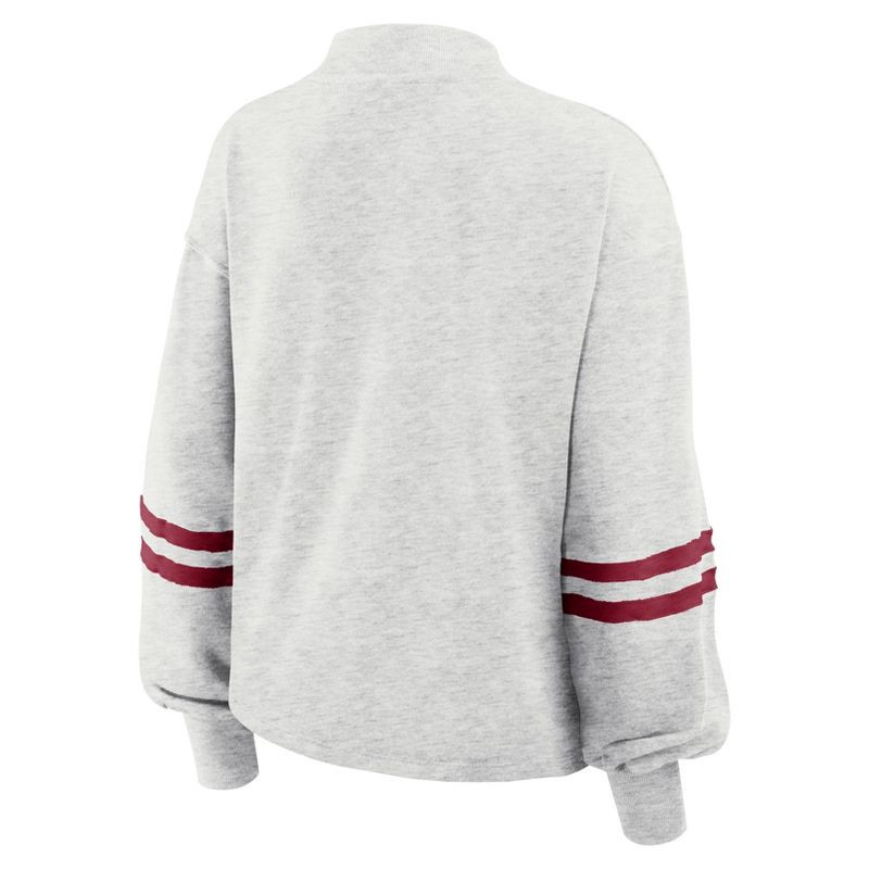 slide 5 of 5, NFL San Francisco 49ers Women's Oatmeal Heather Crew Neck - XXL, 1 ct