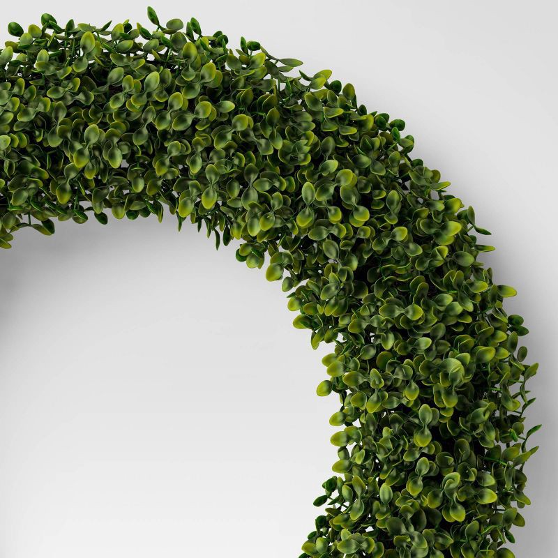 slide 3 of 3, 20" Christmas Box Wood/Velvet Bow Wreath - Wondershop™, 1 ct