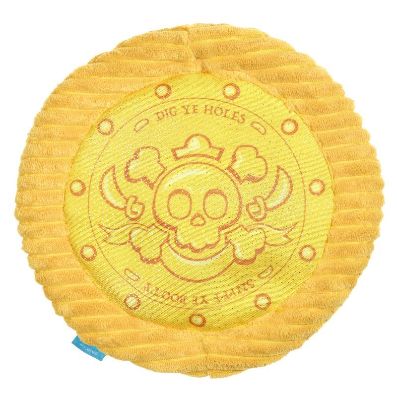 slide 2 of 6, BARK Sniffin Booty Golden Dogbloon Dog Flying Disc Plush Toy, 1 ct