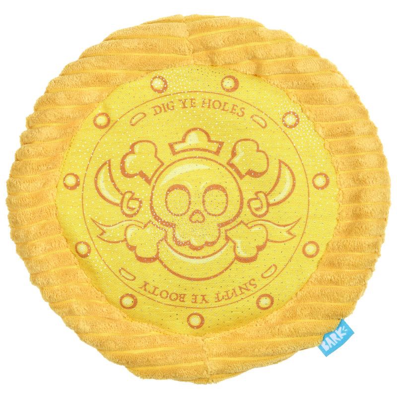 slide 1 of 6, BARK Sniffin Booty Golden Dogbloon Dog Flying Disc Plush Toy, 1 ct
