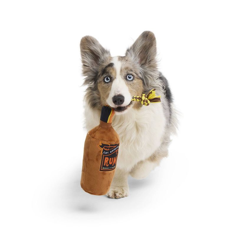 slide 4 of 6, BARK Sniffin Booty Barkbeards 3.5" Rum Tug Dog Rope Plush Toy, 1 ct