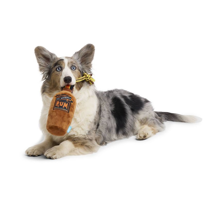 slide 5 of 6, BARK Sniffin Booty Barkbeards 3.5" Rum Tug Dog Rope Plush Toy, 1 ct