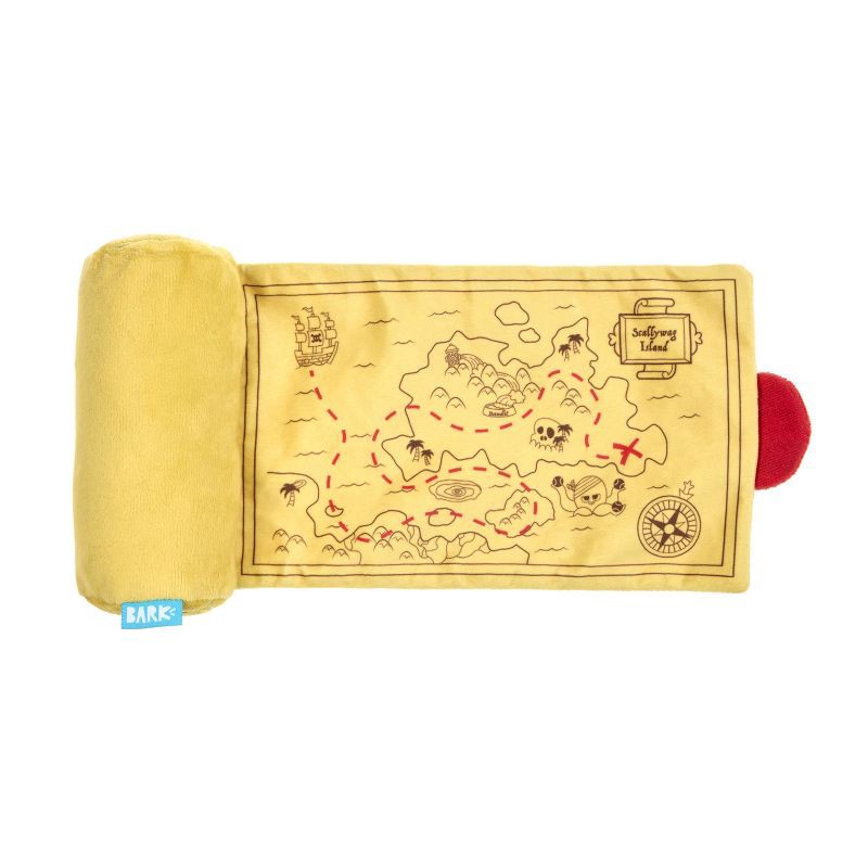slide 2 of 6, BARK Sniffin Booty Treasure Wrap Dog Plush Toy, 1 ct