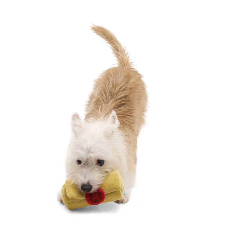 slide 4 of 6, BARK Sniffin Booty Treasure Wrap Dog Plush Toy, 1 ct