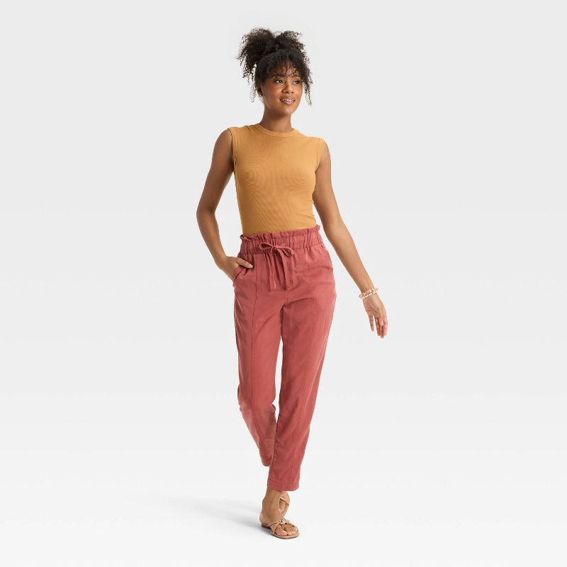 slide 3 of 3, Women's Ribbed Muscle Tank Top - A New Day™ Brown XL, 1 ct