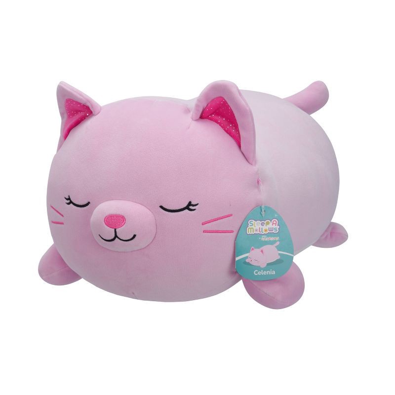 slide 2 of 12, 18" Pink Cat Squishmallows Plush, 1 ct