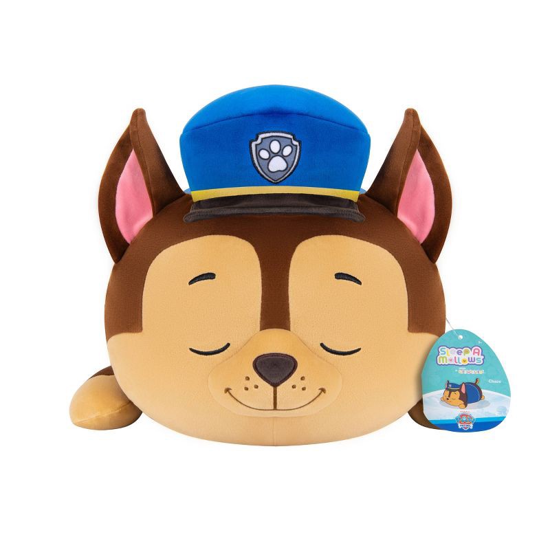 slide 5 of 12, PAW Patrol 18" Jumbo Plush Sleepamallows Chase Stuffed Animal, 1 ct