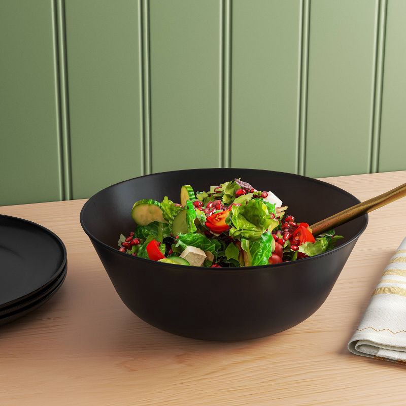 slide 2 of 3, 114 fl oz Serving Bowl Black - Room Essentials™, 114 fl oz