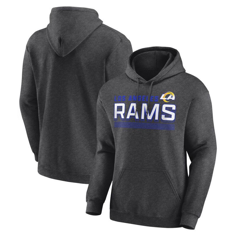 slide 3 of 3, NFL Los Angeles Rams Men's Long Sleeve Core Fleece Hoodie - S, 1 ct