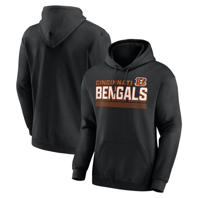 slide 3 of 3, NFL Cincinnati Bengals Men's Long Sleeve Core Fleece Hoodie - XL, 1 ct