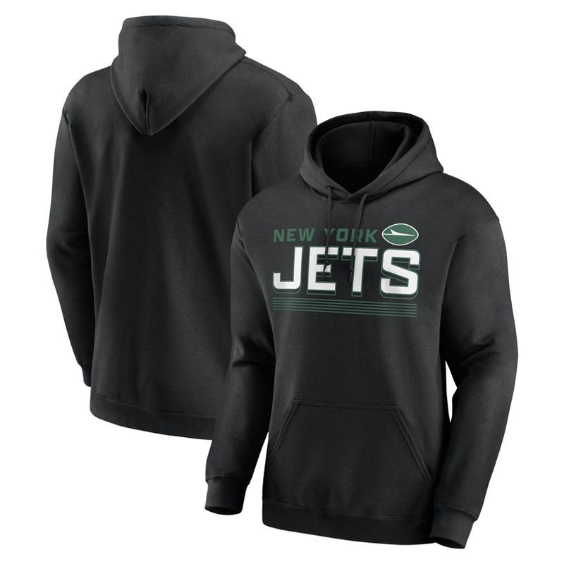 slide 3 of 3, NFL New York Jets Men's Long Sleeve Core Fleece Hoodie - XXL, 1 ct