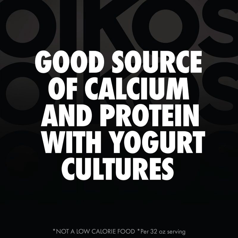 slide 4 of 13, OIKOS Plain Greek Yogurt - 18g protein 32oz, 18 gram, 32 oz