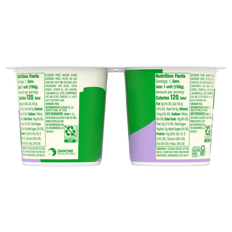 slide 12 of 13, ACTIVIA Mixed Berry Probiotic Yogurt Cups - 21.2oz/4ct, 21.2 oz, 4 ct