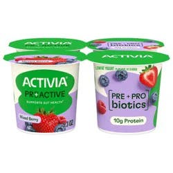 ACTIVIA Mixed Berry Probiotic Yogurt Cups - 21.2oz/4ct