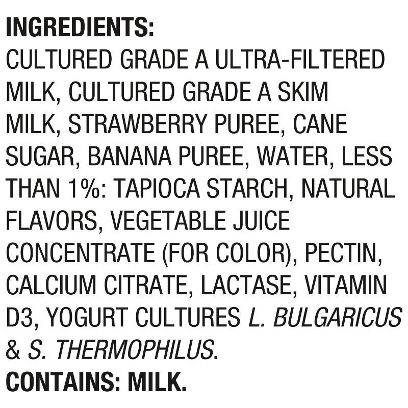slide 9 of 10, Too Good & Co. Kids' Banana & Strawberry Traditional Yogurt Pouches - 14oz/4ct, 4 ct; 14 oz