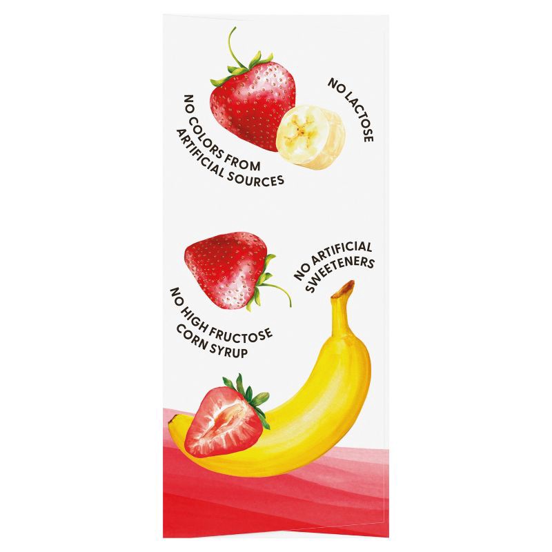 slide 10 of 10, Too Good & Co. Kids' Banana & Strawberry Traditional Yogurt Pouches - 14oz/4ct, 4 ct; 14 oz