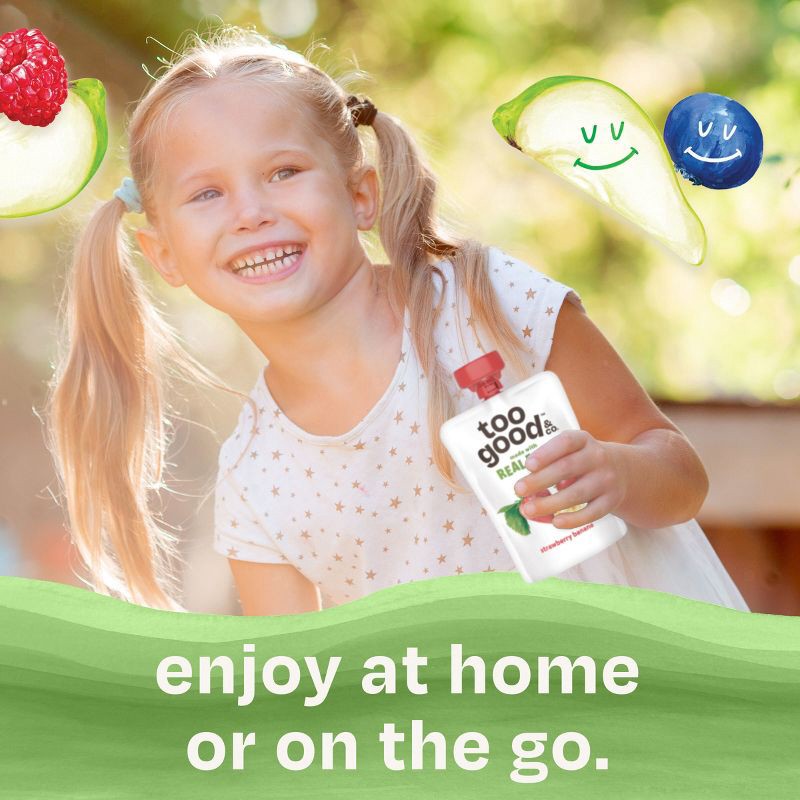 slide 5 of 12, Too Good & Co. Kids' Pear Berry Traditional Yogurt Pouches - 14oz/4ct, 4 ct; 14 oz