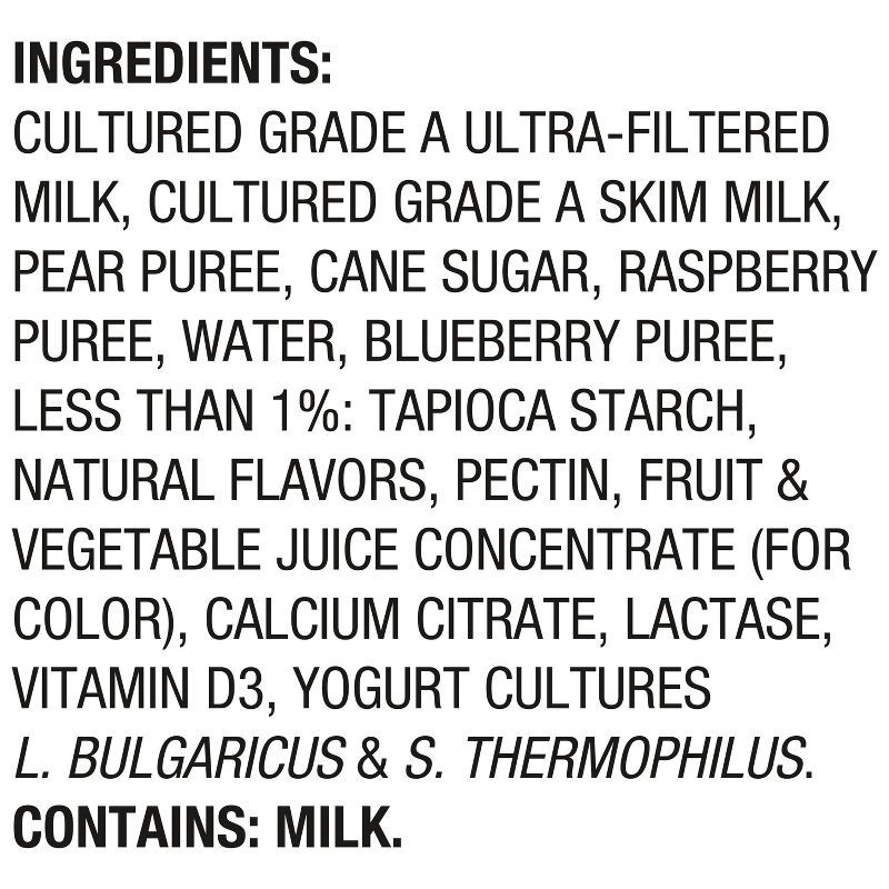 slide 9 of 12, Too Good & Co. Kids' Pear Berry Traditional Yogurt Pouches - 14oz/4ct, 4 ct; 14 oz
