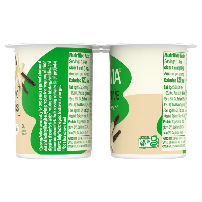 slide 13 of 13, ACTIVIA Vanilla Probiotic Yogurt Cups - 21.2oz/4ct, 21.2 oz, 4 ct