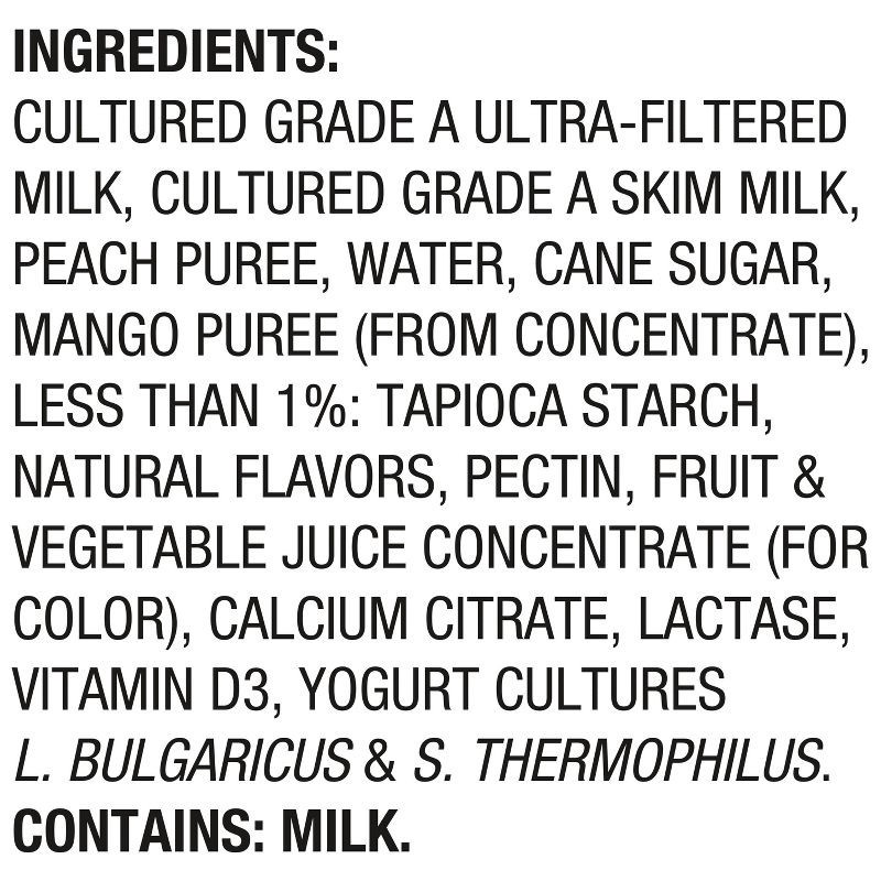 slide 9 of 12, Too Good & Co. Kids' Peach & Mango Traditional Yogurt Pouches - 14oz/4ct, 4 ct; 14 oz