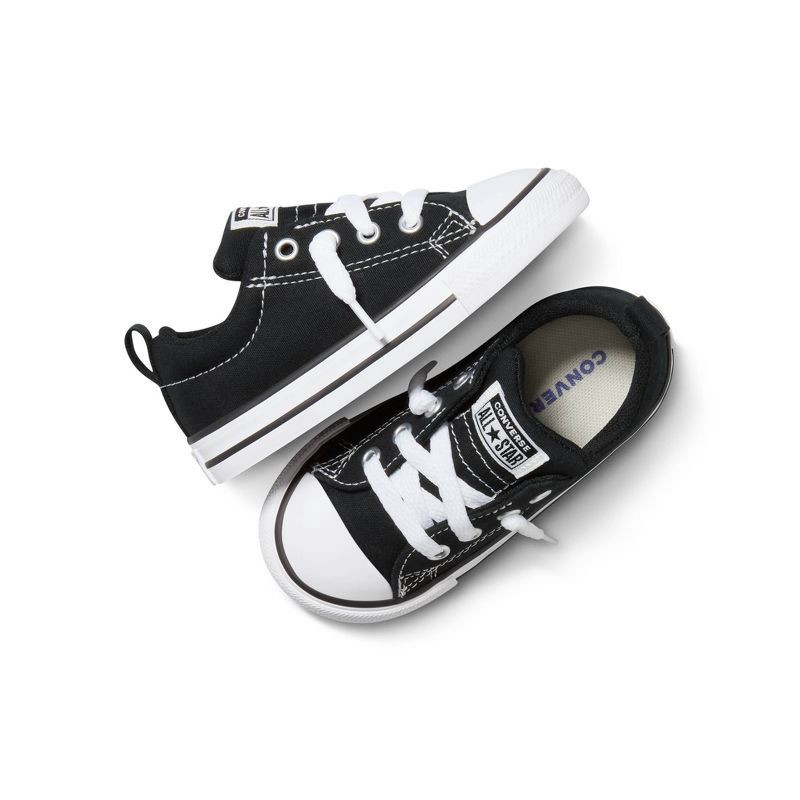 slide 4 of 8, Converse Toddler Street Ox Low Top Sneakers - Light Black 7T, 1 ct