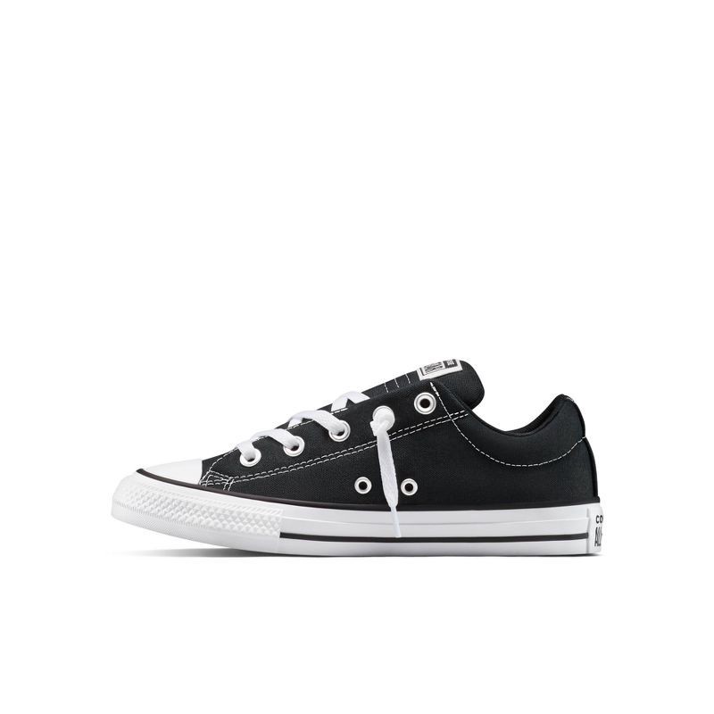 slide 3 of 8, Converse Kids' Street Ox Low Top Sneakers - Black 4, 1 ct