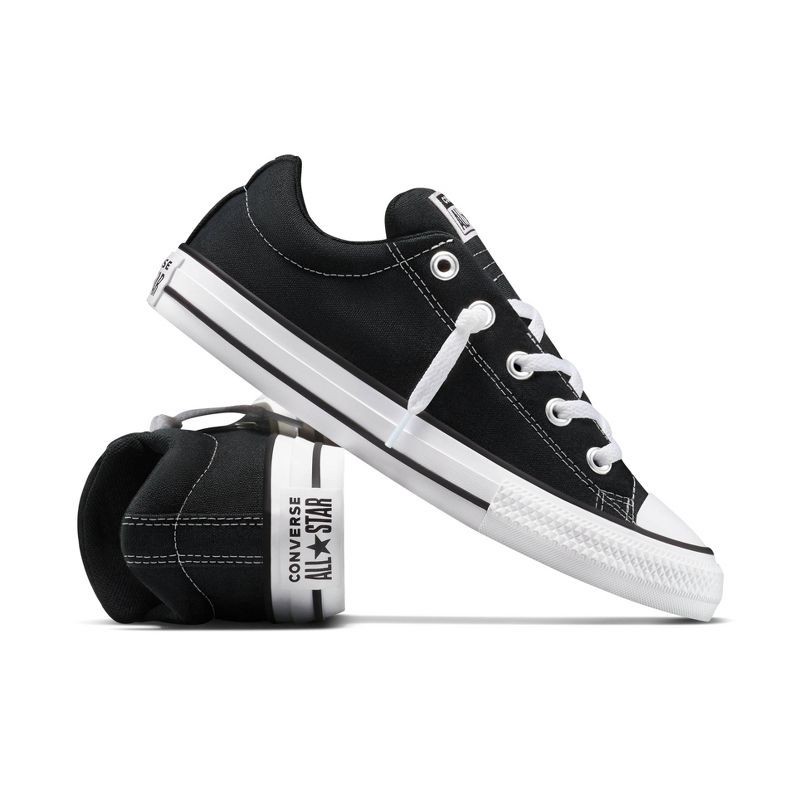 slide 8 of 8, Converse Kids' Street Ox Low Top Sneakers - Black 5, 1 ct
