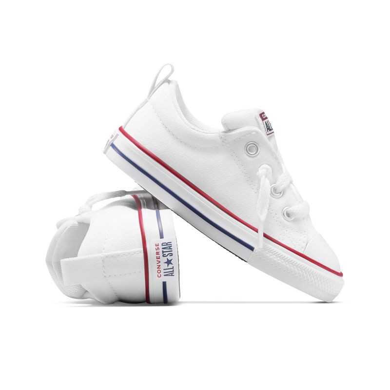 slide 8 of 8, Converse Toddler Street Ox Low Top Sneakers - White 7T, 1 ct