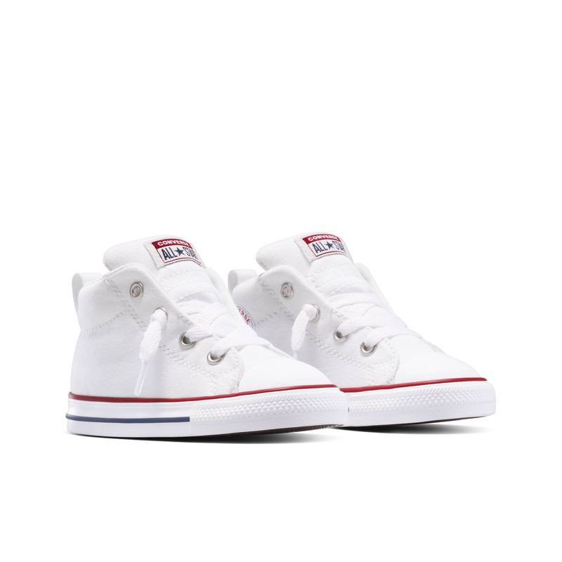 slide 5 of 8, Converse Toddler Street Mid Top Sneakers - White 9T, 1 ct