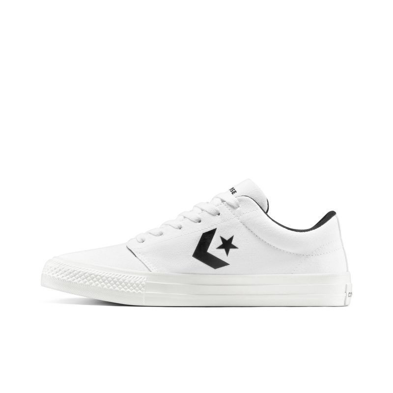 slide 4 of 4, Converse Kids'/Adult Day One Classic Sneakers - White/Black M 4/W 5.5, 1 ct