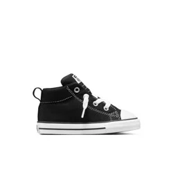 Converse Toddler Street Mid Top Sneakers - Light Black 8T