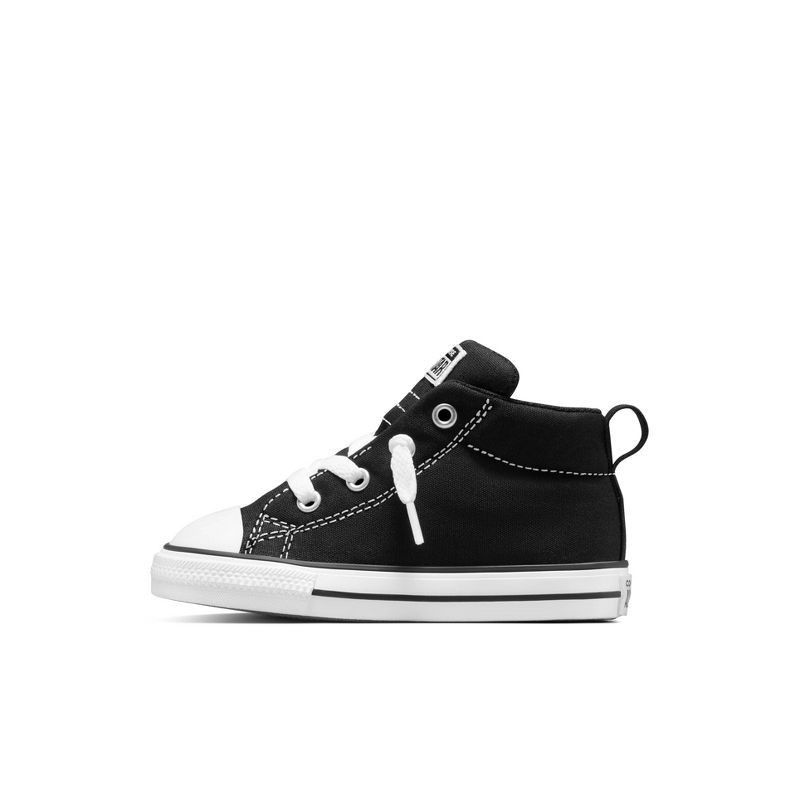 slide 4 of 9, Converse Toddler Street Mid Top Sneakers - Light Black 9T, 1 ct