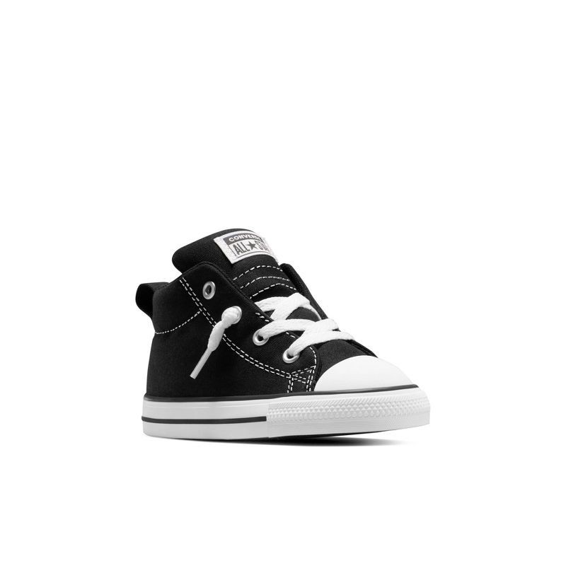 slide 7 of 9, Converse Toddler Street Mid Top Sneakers - Light Black 9T, 1 ct