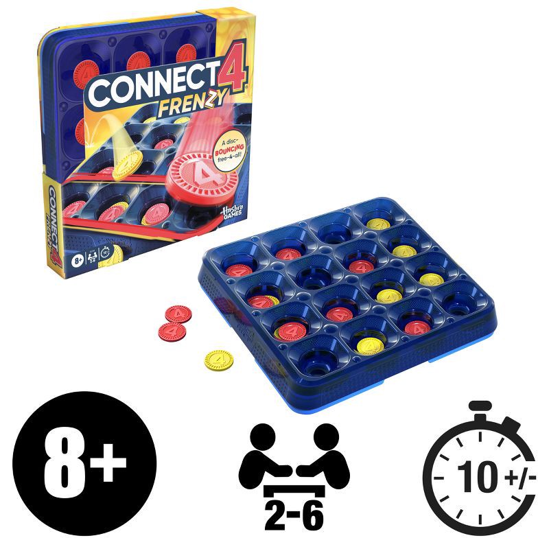 slide 2 of 9, Hasbro Connect 4 Frenzy Board Game, 1 ct